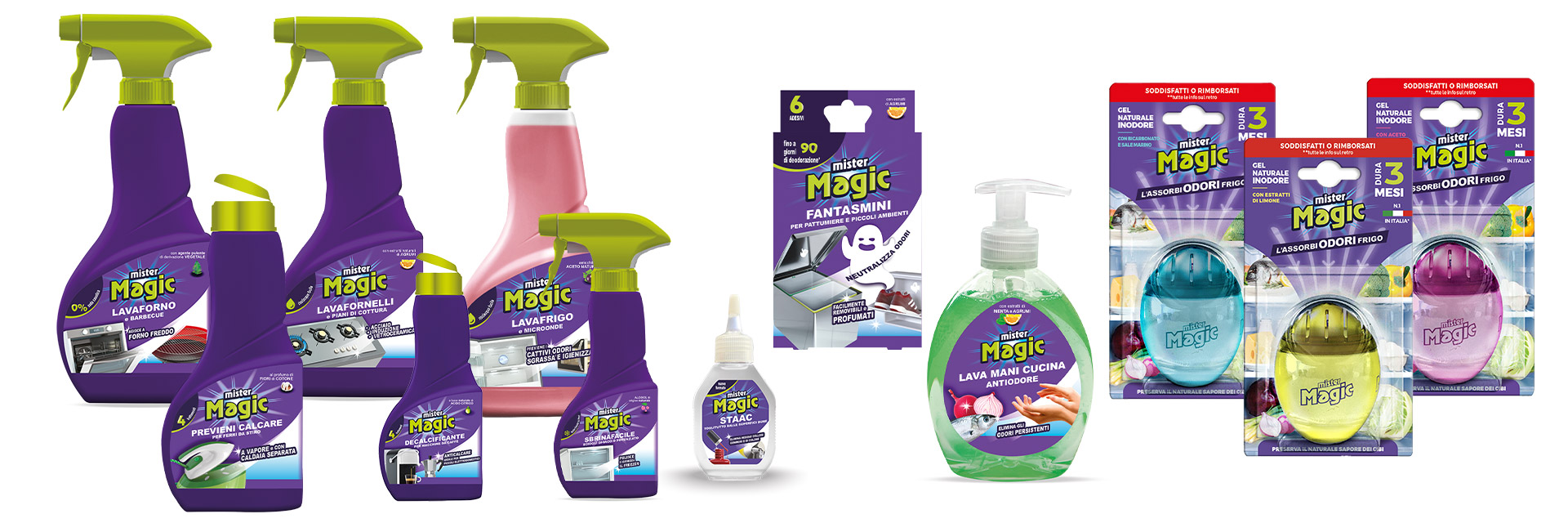 Mister Magic®: la linea dei prodotti.