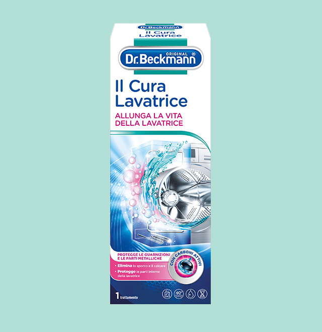 Dr Beckmann®. Il primo trattamento completo per lavatrici con carboni attivi. 