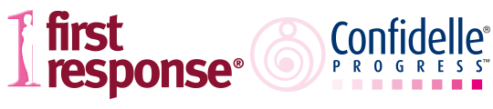 Linea Confidelle e First Response: logo. Linea Confidelle e First Response: logo.